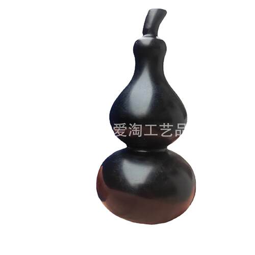 大号5厘米乌木绿檀大叶黄花梨葫芦手把件檀木文玩摆件木质