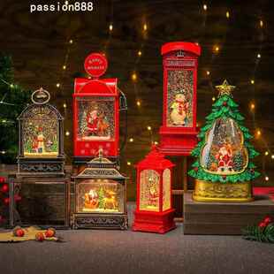 Music Christmas Ornament圣诞礼物 Band Luminous Water Filled