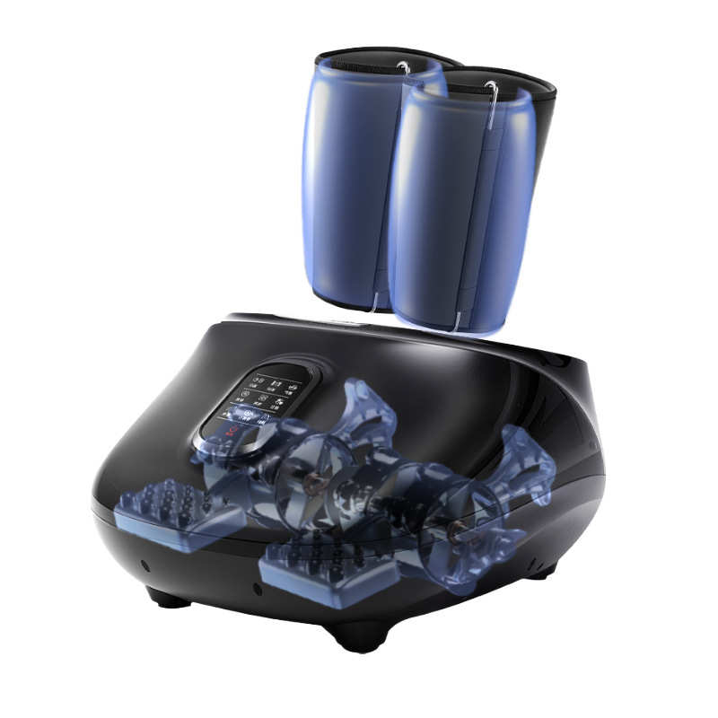 足部按摩器全自动揉捏美腿仪热敷足底滚轮仿真人揉捏全包裹足疗机