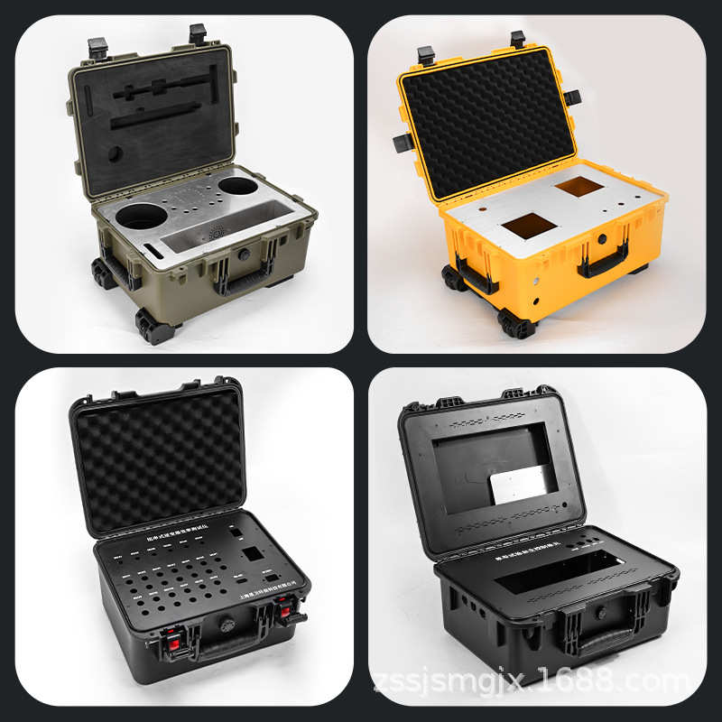 专业定制显示屏控制面板仪器箱工程塑料贵重设备安全防护拉杆箱