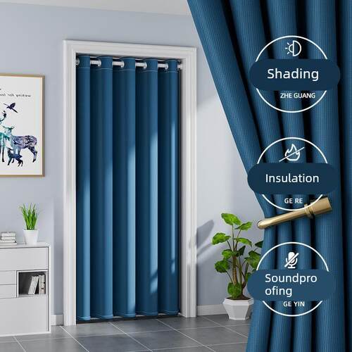 免打孔门帘隔断帘家用空调防冷气夏季挡风卧室帘子厨房厕所遮挡布
