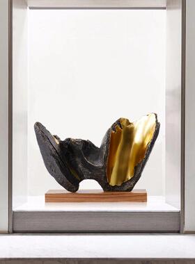 左顾轻奢几何雕塑摆台件现大抽型象艺术品样板房代酒店摆DS-833装