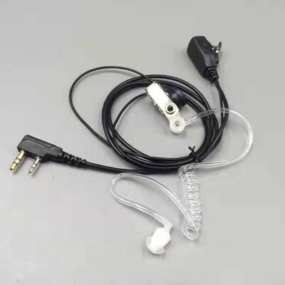 对讲讲机耳机线耳麦通用K头T空气导管对讲小机小型耳机耳挂式配件