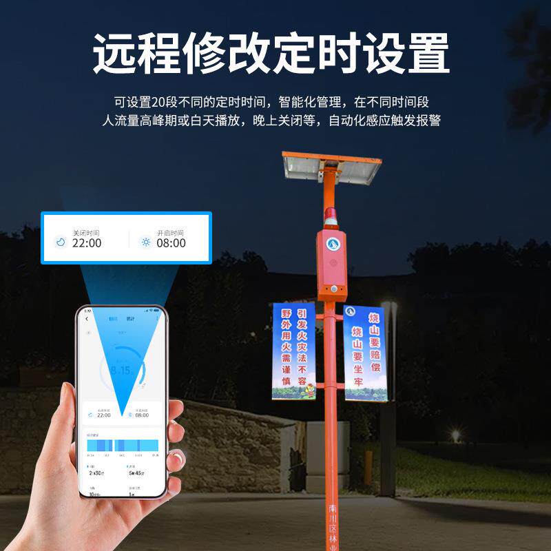 工厂直YS-M320@供外一体监户控语音示器声光报警器森林防提阳火警