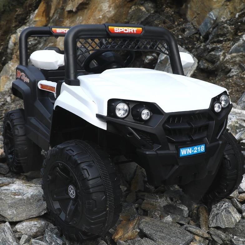 正品人婴儿汽童遥控电动四轮越野车小孩宝宝玩具车可坐4车驱摇摆