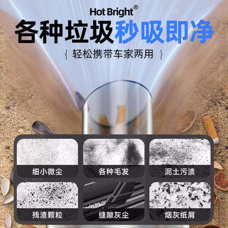 新款车载吸尘器无线充电车用家用便携式手持式小型清理灰尘大吸力