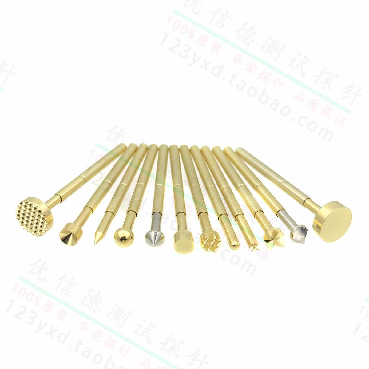 华荣探针PA156系列 2.36mm伸缩镀金测试针 PBC治具架弹簧大顶针