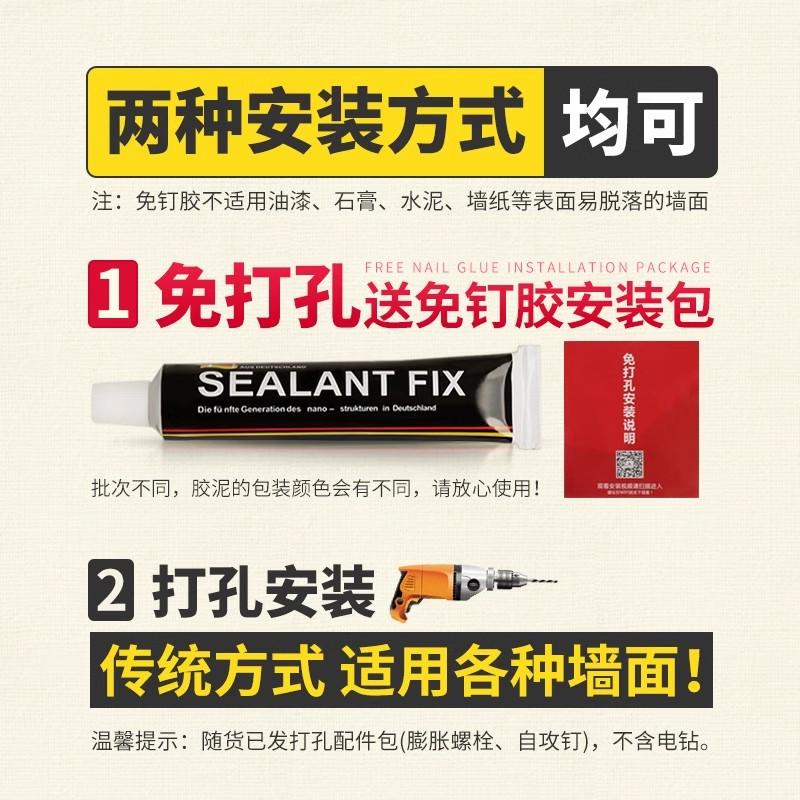 全铜电吹风机架免打孔卫生间壁挂浴室置物架欧式收纳厕所风筒架子