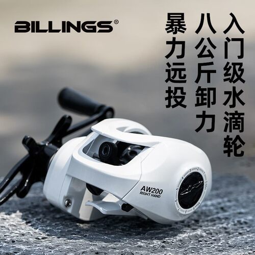 比灵斯跨境金属渔轮泛用水滴轮磁性海竿远投路亚轮渔线轮鱼具渔轮