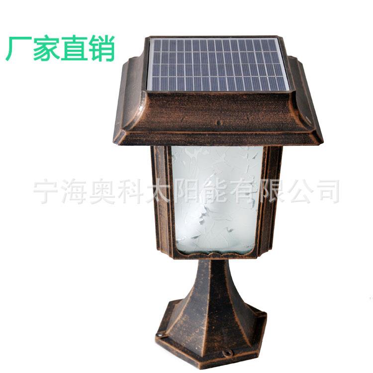太阳能灯围墙灯 太阳能柱头灯 太阳能景观灯 家用太阳能门头灯