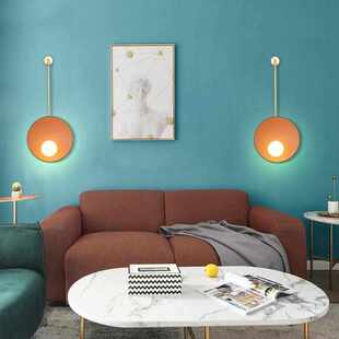 后现代新中式售楼部酒店大堂别墅客厅背景墙卧室床头个性装饰壁灯