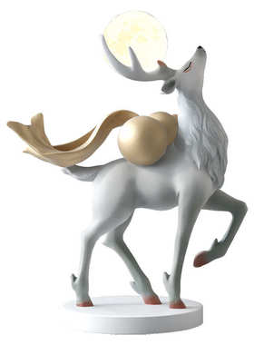 大型麋鹿夜灯乔迁新居礼品落地摆件客厅电视柜沙发旁家居饰品卧室