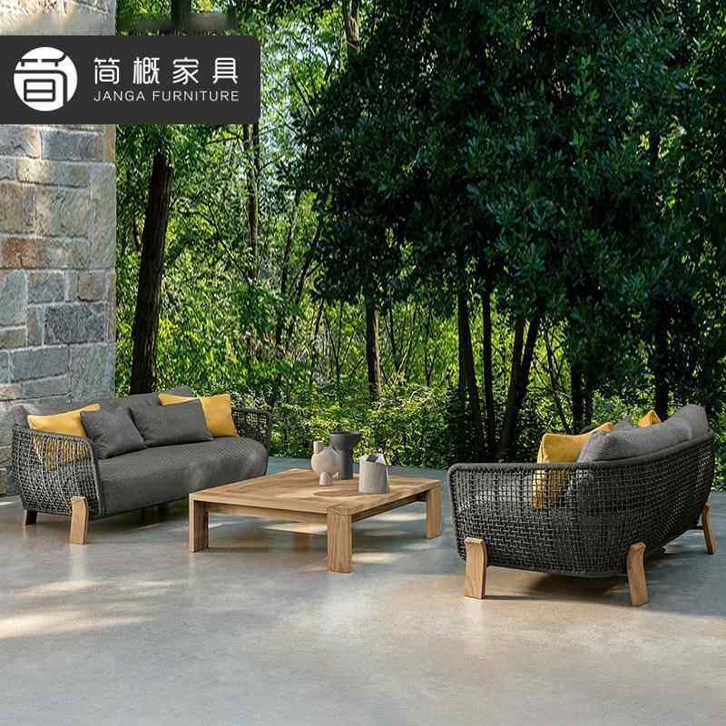 户外墅发藤编沙发庭别院花园防水防晒466沙发闲休酒店民宿茶几沙,住宅家具,户外沙发,淘宝优惠券,粉丝福利购,淘宝优惠卷