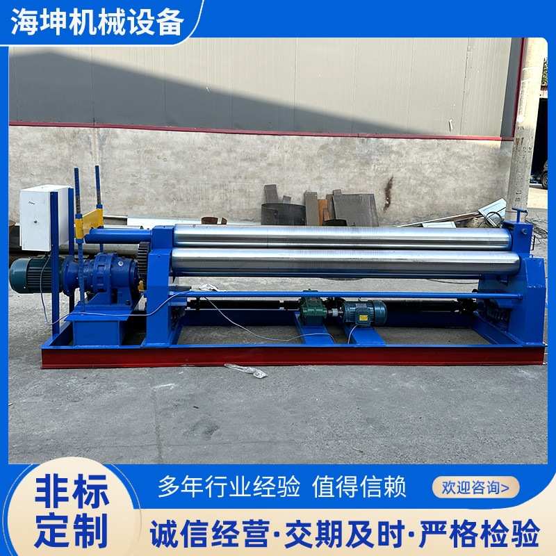钢板卷筒卷圆机机械式蜗轮蜗杆卷板机不锈钢板大型自动机械卷板机