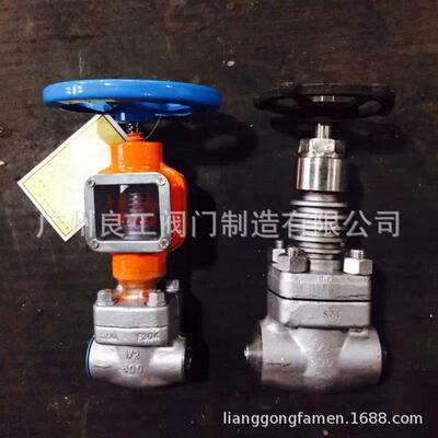 F304/F316L/F321/F11/A105不锈钢锻钢锻打焊接法兰闸阀截止阀