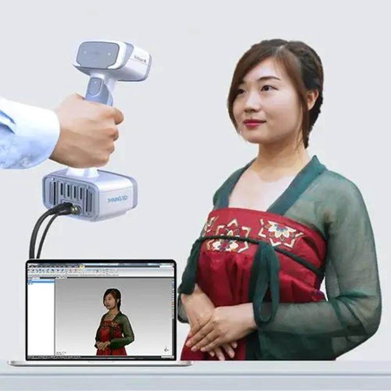 3D手持式三维扫描仪工业级黑发便携式人体抄数建模3D打印照相馆