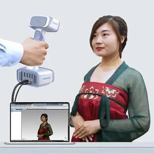 3D手持式三维扫描仪工业级黑发便携式人体抄数建模3D打印照相馆