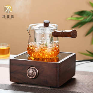 玻璃茶壶侧把煮茶器杯耐热泡茶壶功夫茶温带观山过滤电陶炉煮茶壶