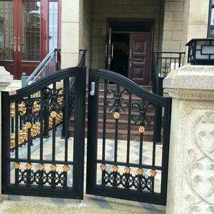 铝合金庭院门别墅小院子门花园入户门农村自建房户外铝艺双开大门