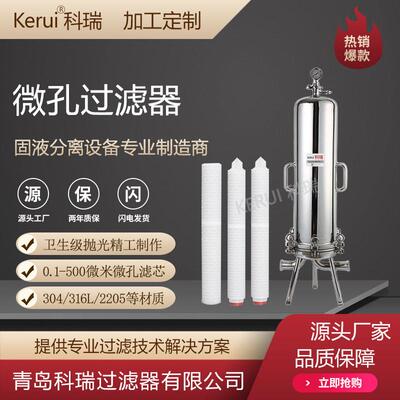 厂家定制微孔过滤器生物制剂澄清过滤设备0.22微米折叠芯式过滤机
