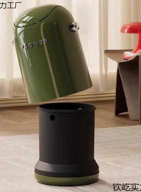 盖客摇厅垃厨圾桶卧室家用房厕所间卫生翻盖办86567公室高颜值