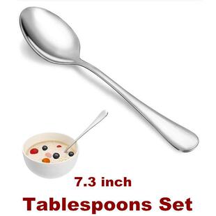 Dinner Spoon Set Tablespoons Silverware Serving Spoons