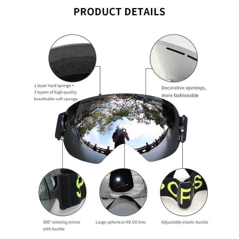 Lightweight Professional Ski Goggles Men UV400 Adult