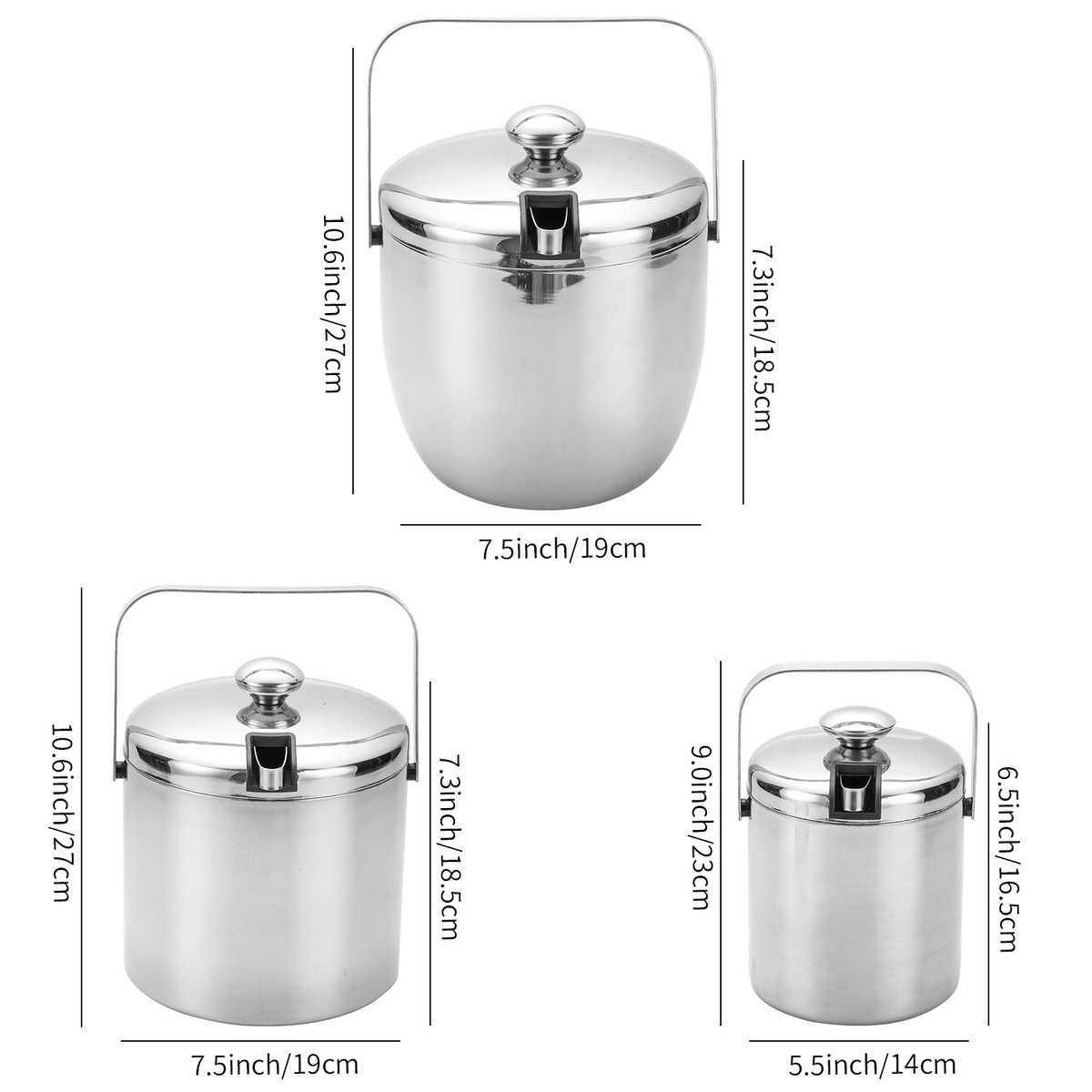 直供不锈钢冰粒桶 双层大容量带盖冰夹香槟酒吧金属冰桶,餐饮具,冰夹,淘宝优惠券,粉丝福利购,淘宝优惠卷