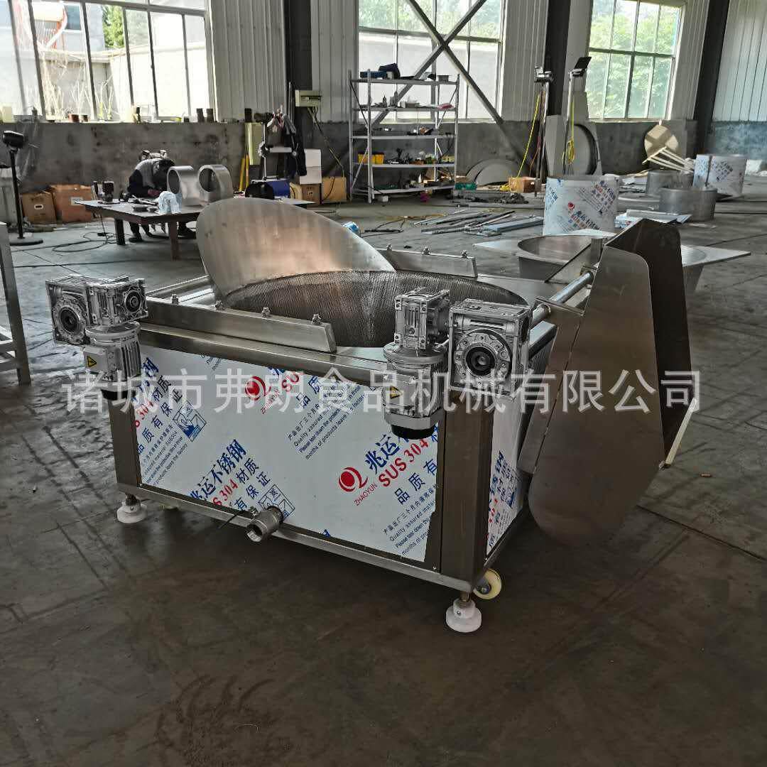 无骨鸡柳油炸机全自动油炸设备厂家雪花鸡排油炸机机现货