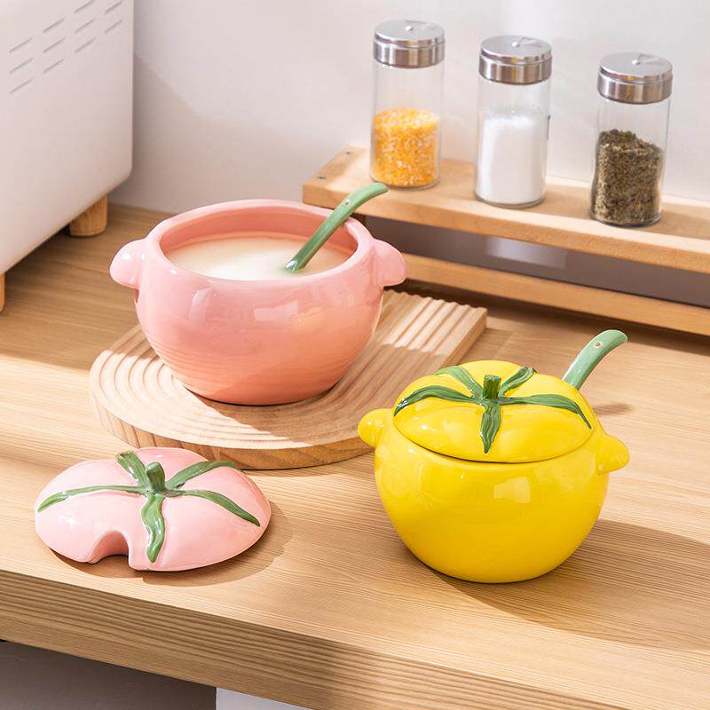 简约带盖辣椒罐猪油罐家用轻奢陶瓷食品级装油罐新款大容量坛子