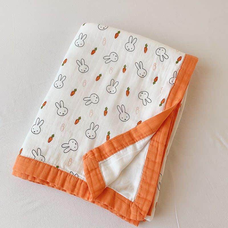 a级竹纤维纱毯夏季空调毯办公室午睡儿童幼儿园夏季薄被子小毯