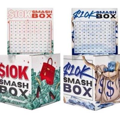 跨境新品Budget Planners $10k Cash Savings Box预算规划存钱罐
