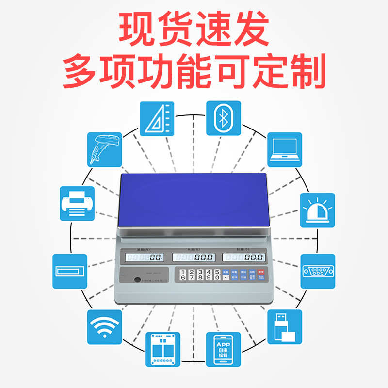 权衡御 电子计数秤高精度克秤精密计件取样0.1-1g 工业电子台称