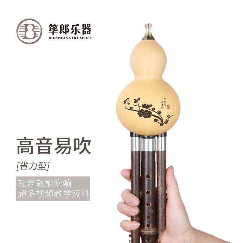 筚郎紫竹葫芦丝乐器初学专业演奏音准C调降b调GFD调小学生儿童