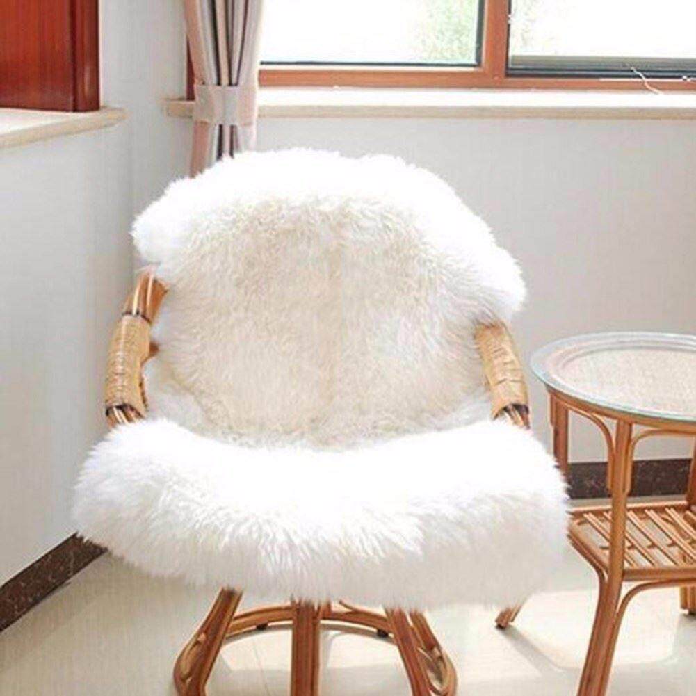 super soft faux sheepskin washable carpet warm hairy seat