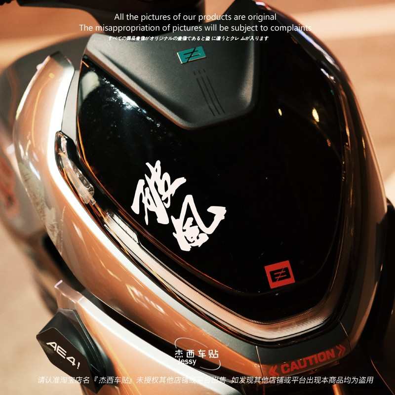 破风极核ae2/ae4i/ae4/AE6 AE8贴纸反光个性装饰改装电动车贴