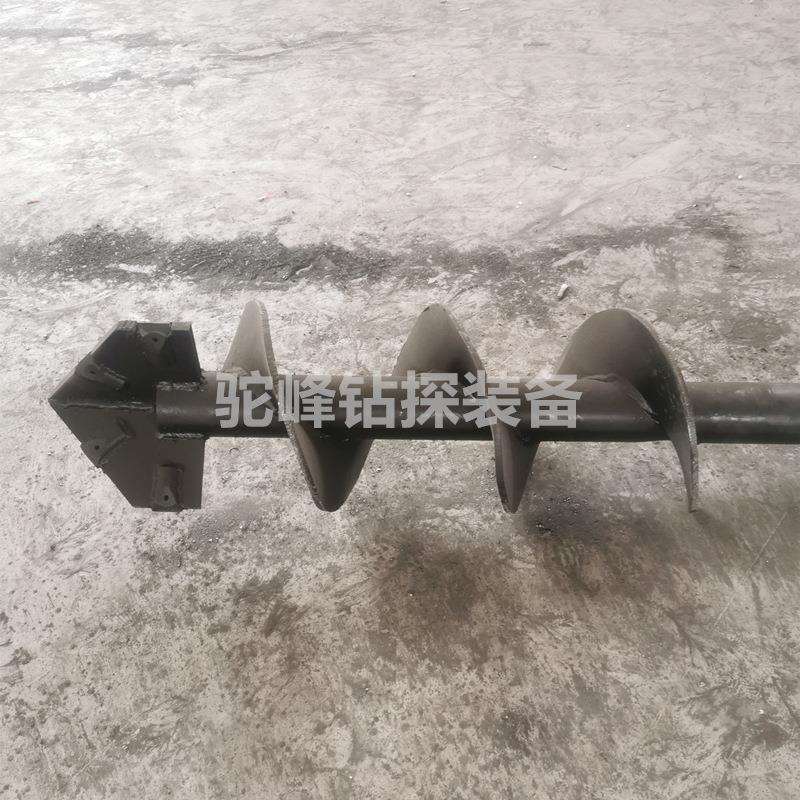 麻花钻杆螺旋绞龙地质勘查工程地勘机械打孔开孔钻探钻具配件钻土