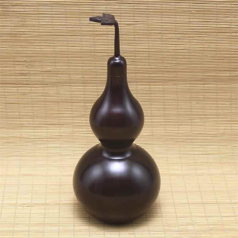 铜葫芦纯铜古董葫芦风水摆件葫芦开盖大挂件葫芦柜家居装饰
