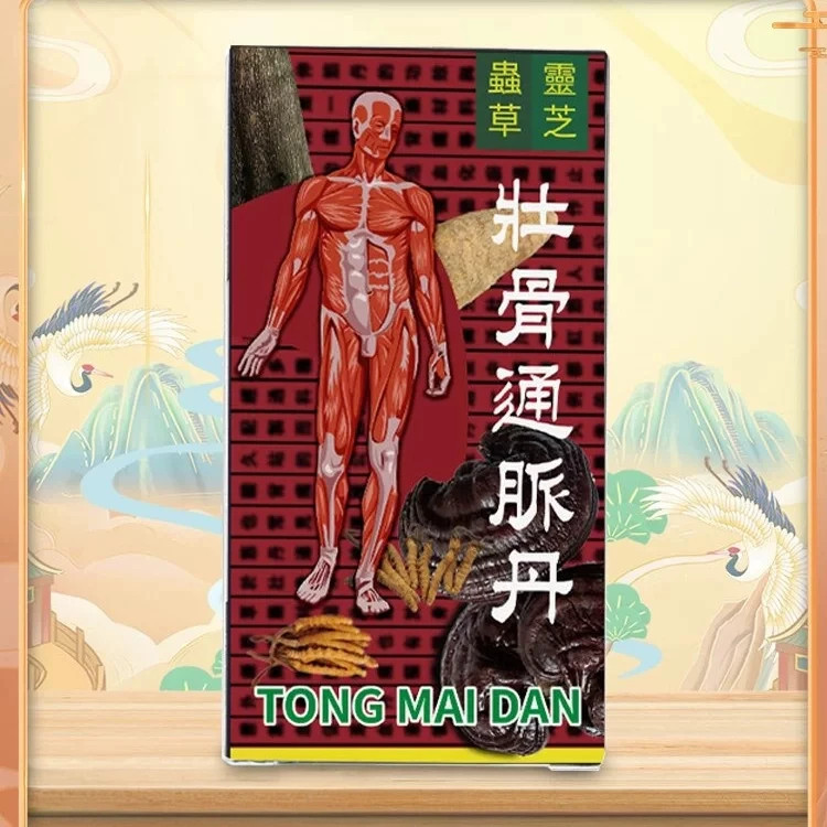 印尼壮骨通脉丹风湿骨痛关节疼痛酸舒经活络四肢无力虫草灵芝48粒