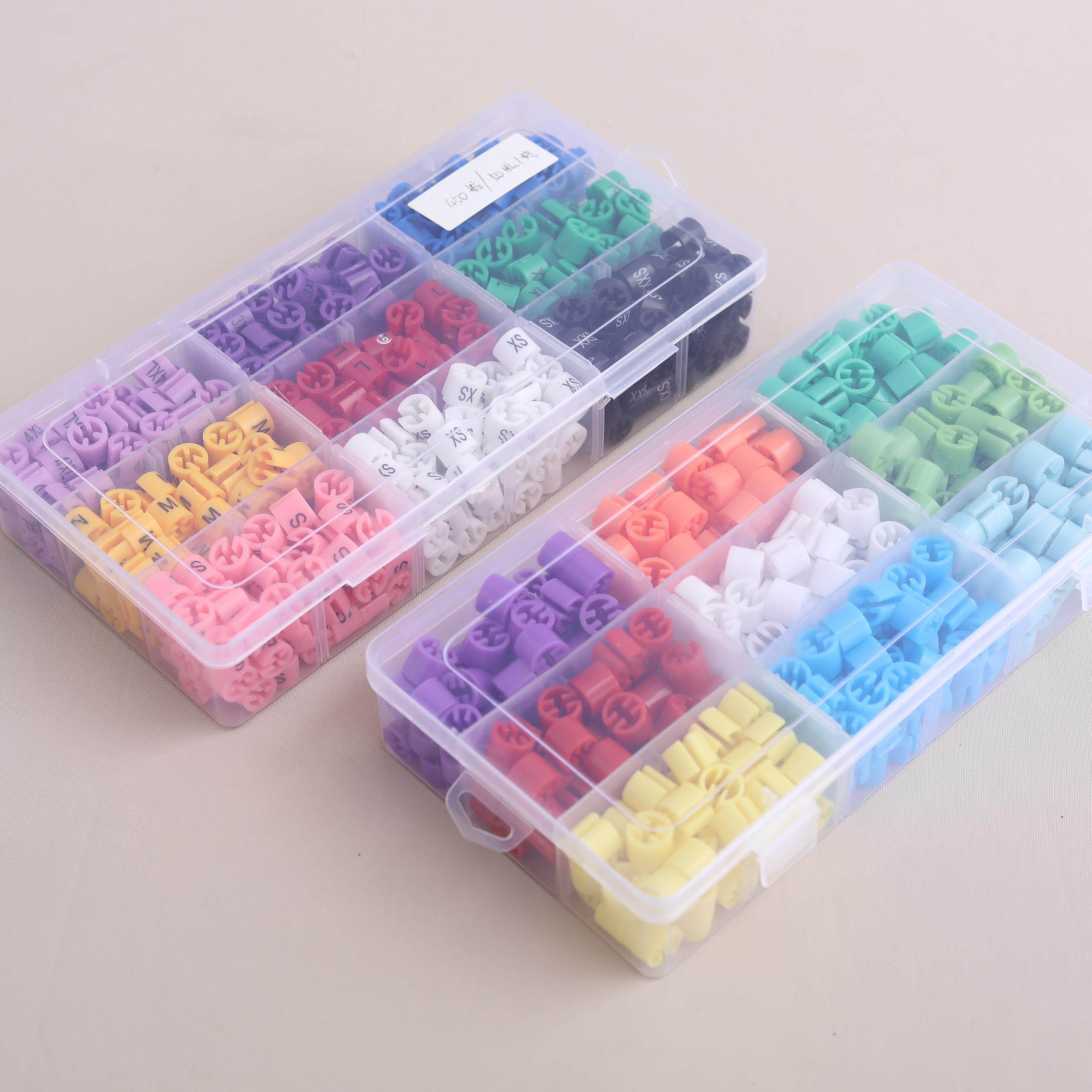 衣架服装尺码扣西装裤子尺码圈可反覆 覆使用标签记号扣通用带收