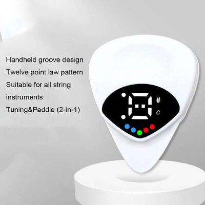 2-in-1 Guitar Picks Tuner Acoustic Guitar Tuner Electric