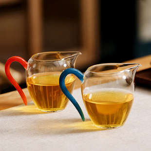 君集茗器公道杯炫彩茶海耐热玻璃高端匀杯分茶器手工高档公杯茶具