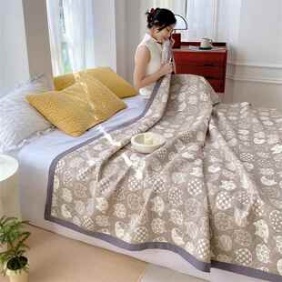 A童三层纱盖类高端纯棉双层纱布毛毯儿午睡盖沙毯发全小棉毛巾被