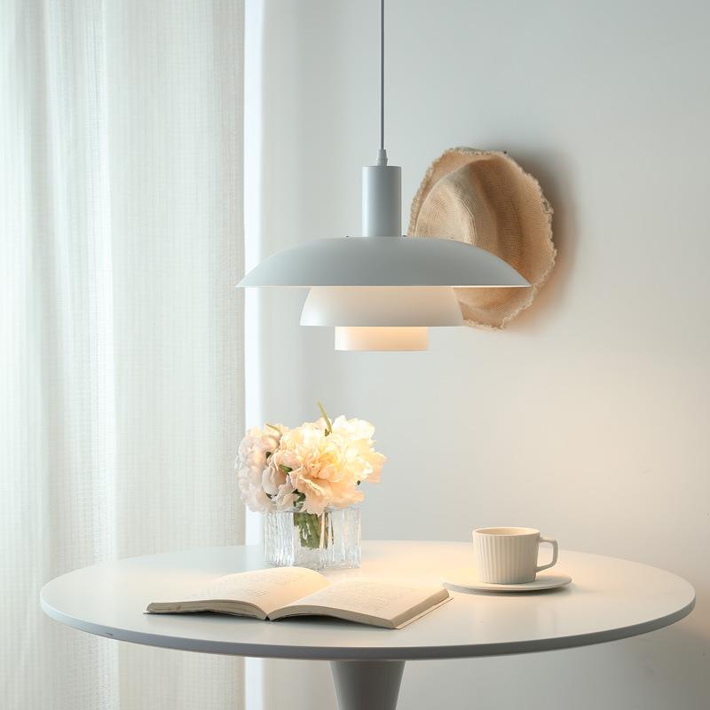 丹麦ph5吊灯餐厅北欧设计师中古奶油现代饭厅创意吧台岛台餐厅灯