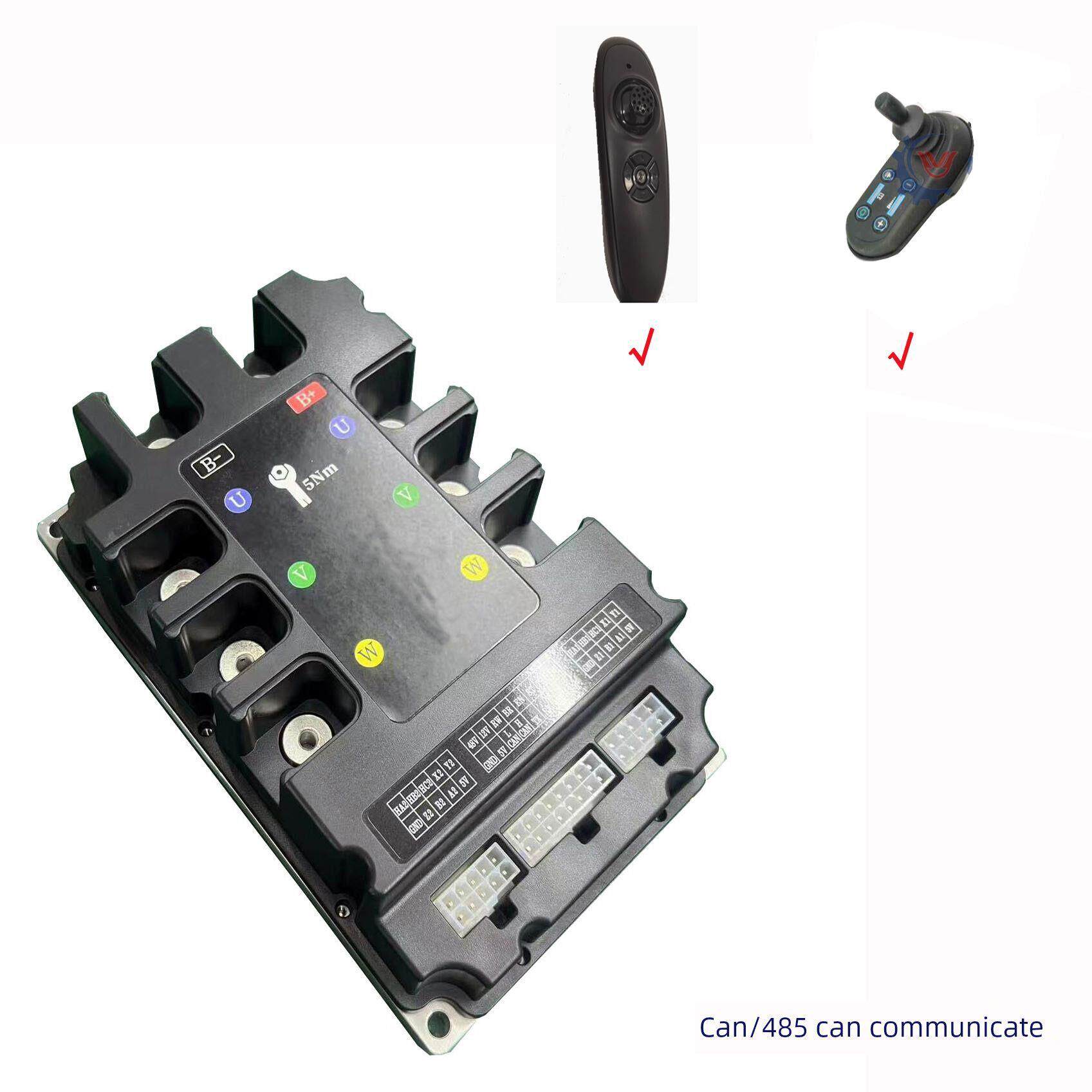 可编程24V-60V100A双驱动无刷驱动控制器485/Can遥控杆