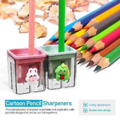2 Pcs Hand Held Pencil Sharpener Electric Sharpeners for