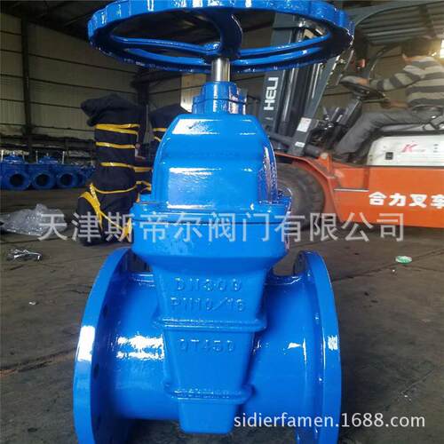 铸法345兰闸阀弹性座封暗杆阀闸阀0大口径规格软密封闸Z铁45X-1Q