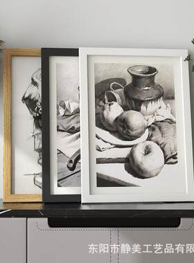 实木相框挂墙素描画框装裱A3a4油画外框展示8k4k定制纸12寸16大小