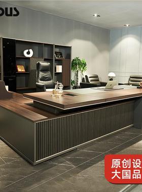 定制北斗列办公室欧式公桌简约商办务风办家具条形公总裁大系班台