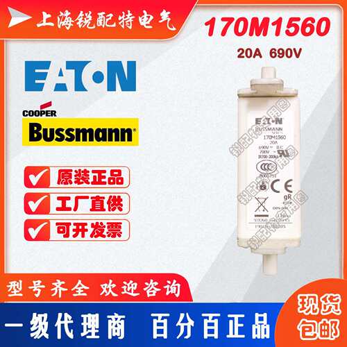 170M1560快速熔断器 690V 32A 巴斯曼BUSSMANN快速熔断器